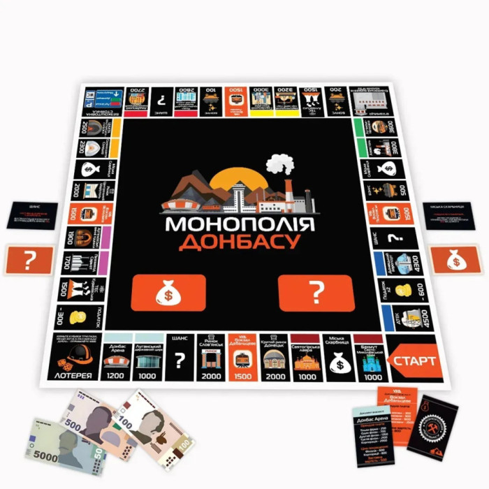 Настільна гра "Монополія Донбасу" PLR-0046 від 2 до 5 гравців PlayRoom