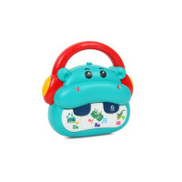 Дитяче піаніно "Бегемот" FT0056C 12 см, навчальне, музика, звук  Limo Toy