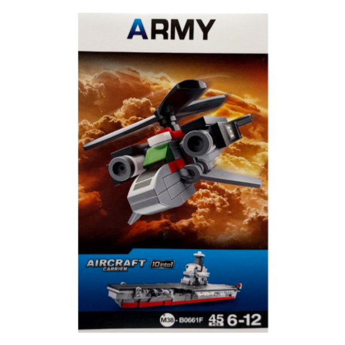 Дитячий конструктор "Aircraft carrier" M38-B0661-6, 45 деталей Bambi