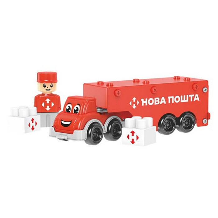 Дитячий металевий конструктор "Нова Пошта" 1416TXK, 135 деталей Технок