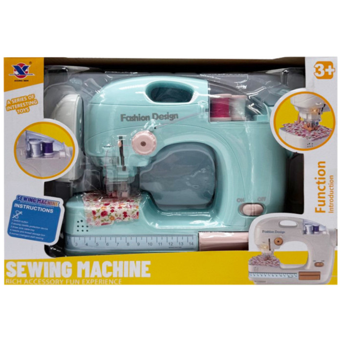 Дитяча побутова техніка "Швейная машинка" XS-25055(Turquoise) світлові та звукові ефекти Bambi