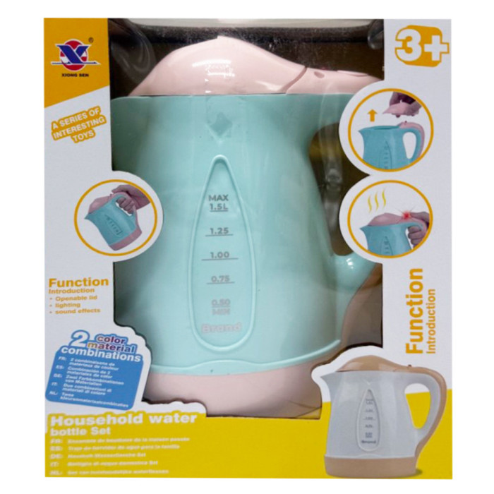 Дитяча побутова техніка "Чайник" XS-25013(Blue) світлові та звукові ефекти Bambi