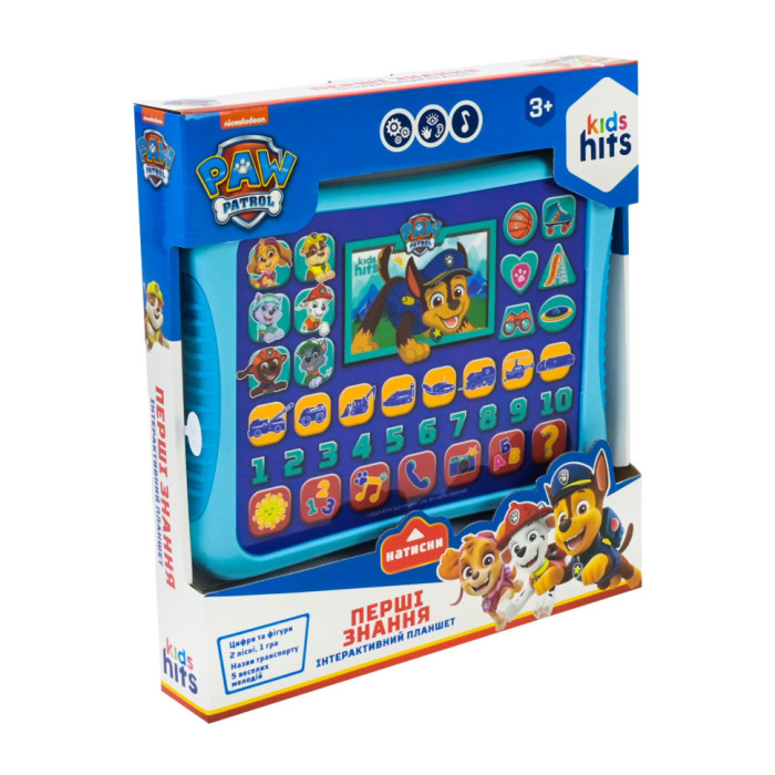 Дитячий розвиваючий планшет "Перші знання Paw Patrol" KH01/013L Kids Hits