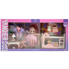 Дитяча іграшкова лялька "YQE-Girl" 3688-184A, з аксесуарами Bambi
