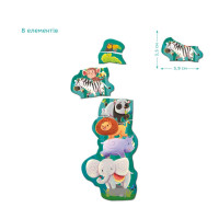 Дитяча магнітна гра "Друзі з джунглів" 200256, 8 елементів  DoDo Toys