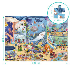 Дитячий віммельпазл "Музей Океанаріум" 300641, 150 елементів DoDo Toys