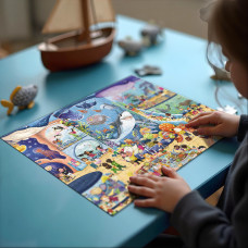 Дитячий віммельпазл "Музей Океанаріум" 300641, 150 елементів DoDo Toys
