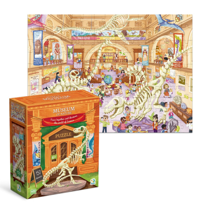 Дитячий віммельпазл "Музей Природи" 300639, 150 елементів DoDo Toys