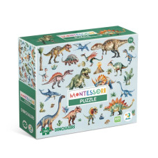 Дитячий пазл Монтессорі "Динозаври" 200631, 200 елементів DoDo Toys