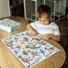 Дитячий пазл Монтессорі "Динозаври" 200631, 200 елементів DoDo Toys