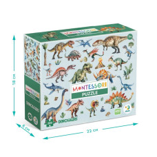 Дитячий пазл Монтессорі "Динозаври" 200631, 200 елементів DoDo Toys