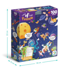 Дитячий пазл Шукай та знаходь "Шалений космос" 300668, 100 елементів DoDo Toys
