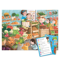 Дитячий пазл Шукай та знаходь "Дарунки осені" 300666, 80 елементів DoDo Toys