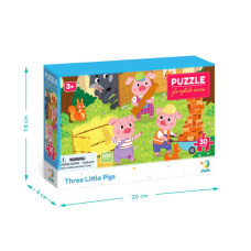 Дитячий пазл "Троє поросят" 300695, 30 елементів DoDo Toys