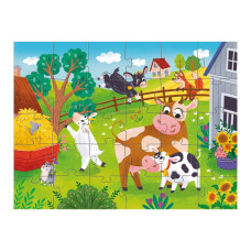 Дитячий пазл "Корови й козенята" 300683, 30 елементів DoDo Toys