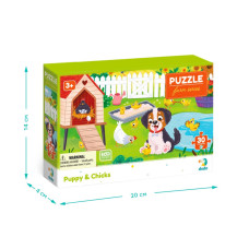 Дитячий пазл "Песик і курчата" 300681, 30 елементів DoDo Toys