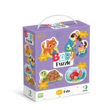 Дитячий пазл 4 в 1 "Baby puzzle. Домашні тварини" 300688 набір 4 в 1 DoDo Toys