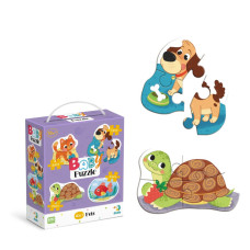 Дитячий пазл 4 в 1 "Baby puzzle. Домашні тварини" 300688 набір 4 в 1 DoDo Toys