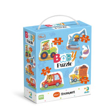 Дитячий пазл 4 в 1 "Baby puzzle. Транспорт" 300685 набір 4 в 1 DoDo Toys