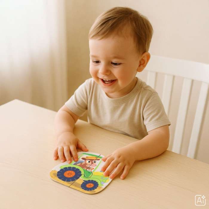 Дитячий пазл 4 в 1 "Baby puzzle. Транспорт" 300685 набір 4 в 1 DoDo Toys