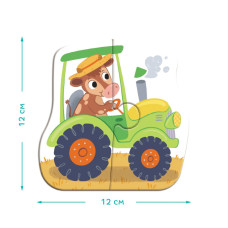 Дитячий пазл 4 в 1 "Baby puzzle. Транспорт" 300685 набір 4 в 1 DoDo Toys