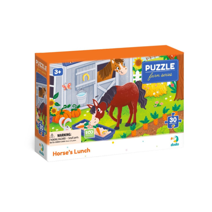 Дитячий пазл "Обід для коника" 300684, 30 елементів DoDo Toys