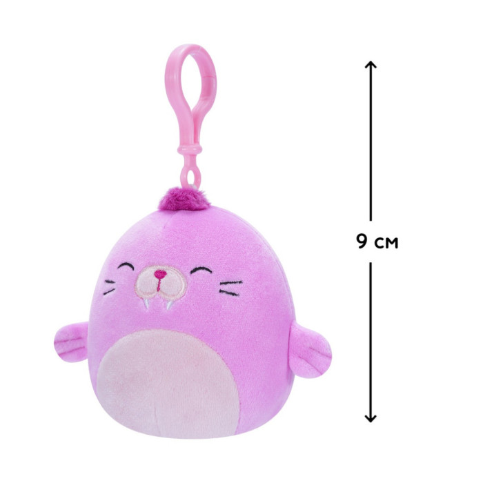 М'яка іграшка Морж Пепе Squishmallows SQCP00150 на кліпсі 9 см Squishmallows