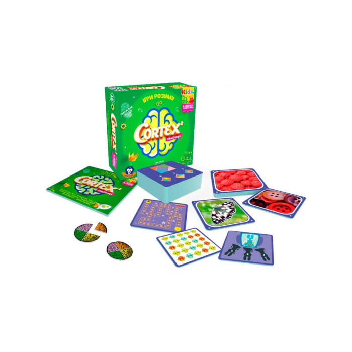 Карткова гра "Cortex 2 challenge Kids" YaGo 101007919, 90 карток, 24 фішки очок YaGo