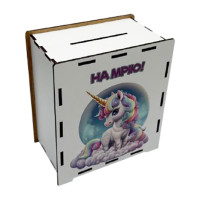 Дерев'яна скарбничка "Єдиноріг" 3240-21-007 на мрію 200 днів VLADICO