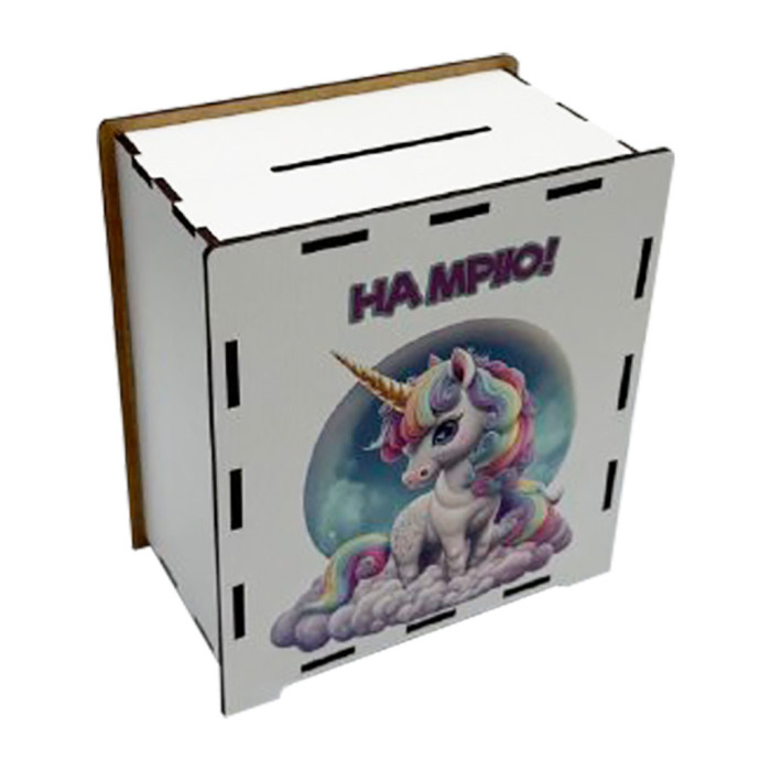 Дерев'яна скарбничка "Єдиноріг" 3240-21-007 на мрію 200 днів VLADICO