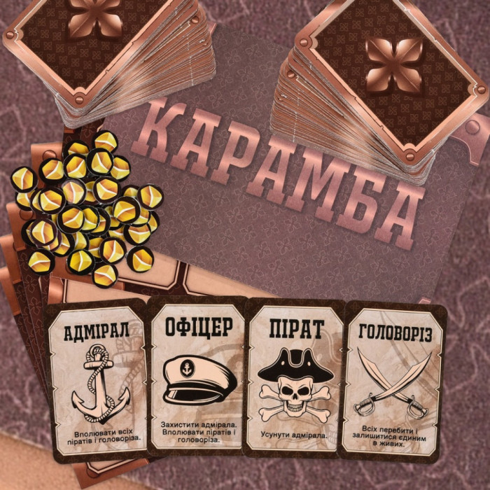 Настільна гра "Карамба" 30336 ігрове поле, картки Strateg