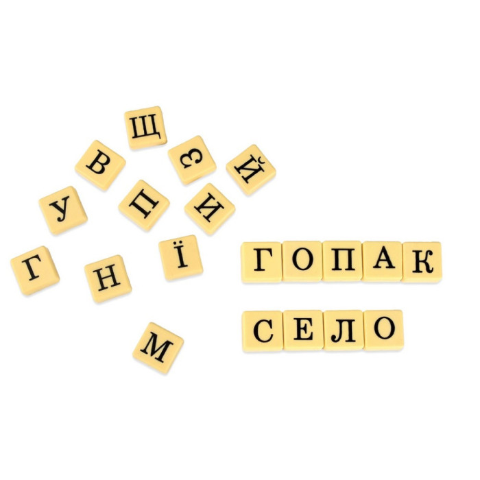 Настільна гра "Словогонка" 30824, 100 плиток із літерами Strateg