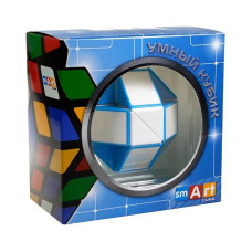 Змійка Рубіка Smart Cube біло-блакитна SCT401 у коробці Smart Cube