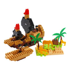 Дитячий розвиваючий конструктор "Pirate island" 2642TXK 170 деталей Технок