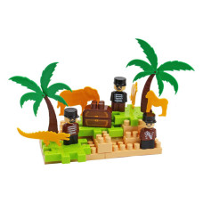 Дитячий розвиваючий конструктор "Pirate island" 2642TXK 170 деталей Технок