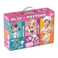 Дитячий ігровий подарунковий набір 3 в 1 "Play&pretend" 2277TXK лікар, стиліст, кухар Технок