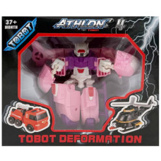Машинка-трансформер "Tobot 2 в 1" 525-1(Pink) пластик Bambi