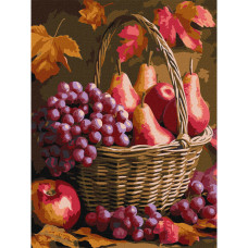 Картина за номерами "Осінні фрукти" KHO5725, 30x40 см Идейка