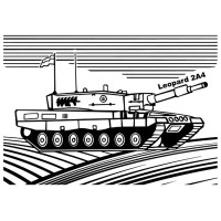 Картина-трафарет для розфарбовування піском А4 "Leopard"Т-а4188 Bambi