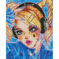 УЦІНКА! Алмазна мозаїка "Ритмічна музика"©nila_art_art AMO7598-UC 40х50 см