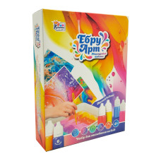 Дитячий набір для творчості в техниці Ебру 62742, 6 пігментів 4FUN Game Club
