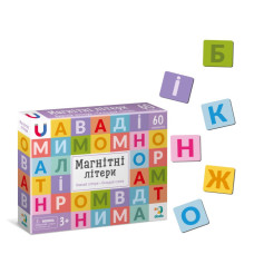 Великий набір магнітів для навчання "Літери" 200273, 60 елементів DoDo Toys