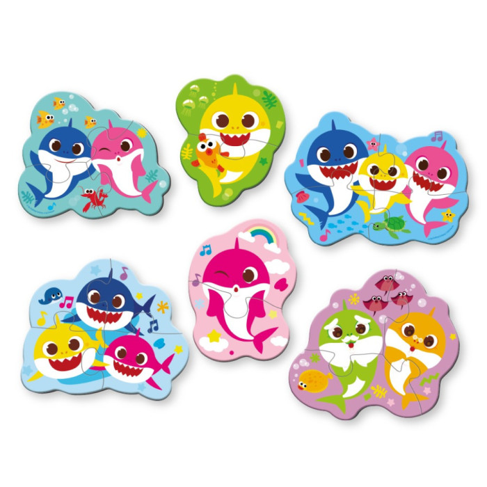 Дитячий пазл "Baby Shark" 200587 від 2 років, 18 елементів DoDo Toys
