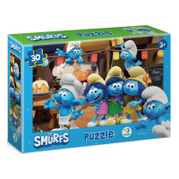 Дитячий пазл "Вечірка Смурфів" 200661, 20х27 см картина, 30 елементів DoDo Toys