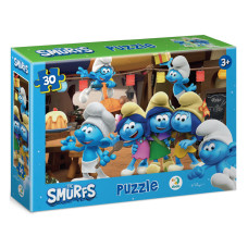 Дитячий пазл "Вечірка Смурфів" 200661, 20х27 см картина, 30 елементів DoDo Toys