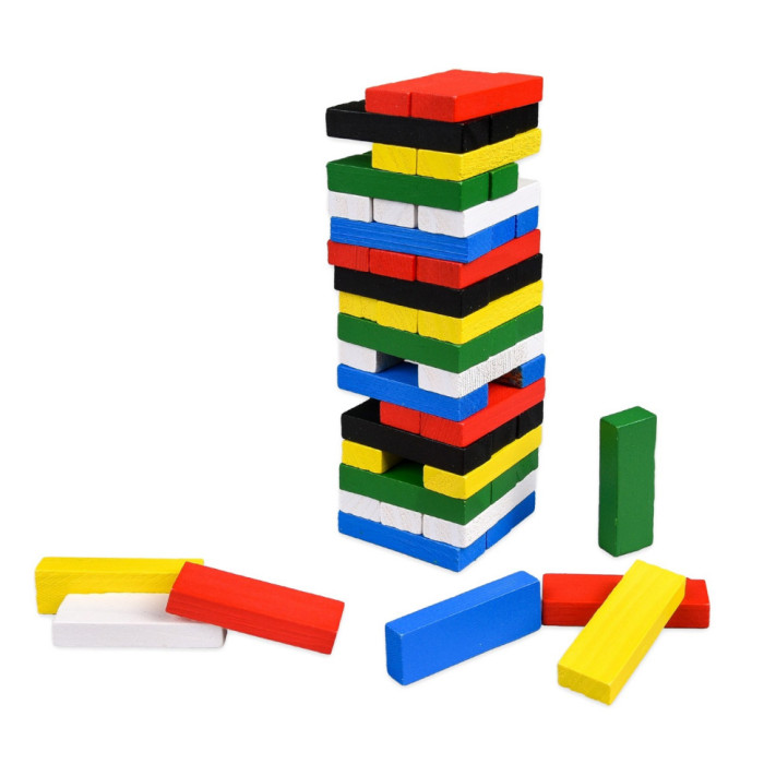 Настільна гра "TOWER MINI" 31064, 54 бруска, кубик Strateg