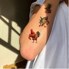 Дитячі тимчасові тату "Італійський брейнрот" Italian-brainrot-tattoo-1, 12х7 см Fresh Tattoo