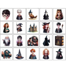 Дитячі тимчасові тату "Гаррі Поттер та інші" Potter-mini-tattoo-20, 5х5 см Fresh Tattoo