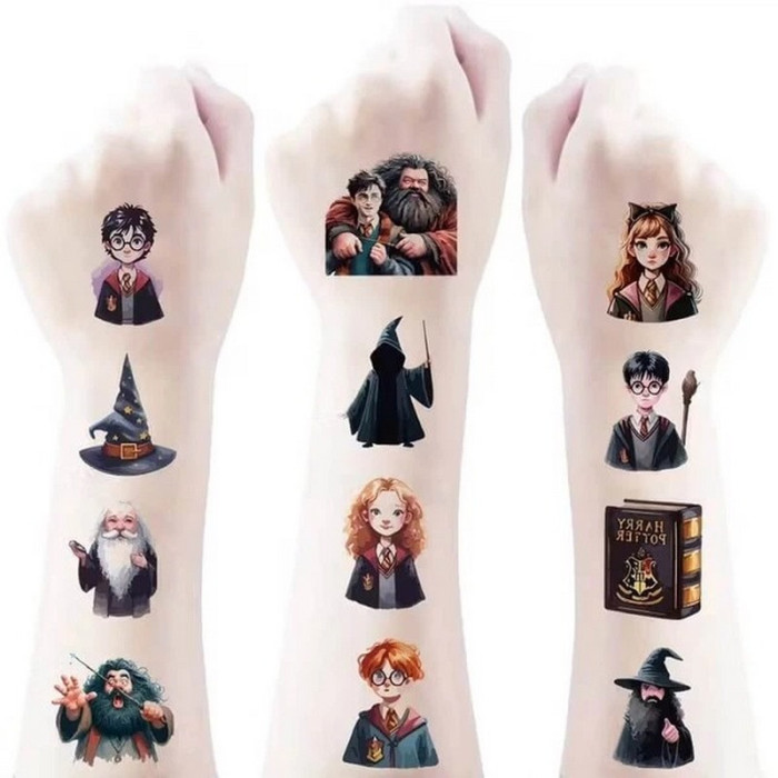 Дитячі тимчасові тату "Гаррі Поттер та інші" Potter-mini-tattoo-20, 5х5 см Fresh Tattoo