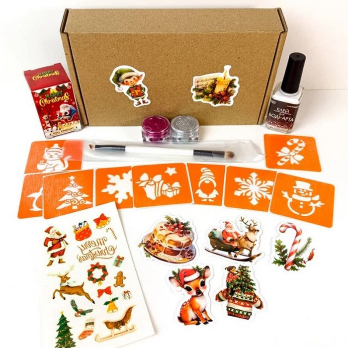Подарунковий набір "Різдвяне диво: Чарівний Подарунок" gift-box-christmass-1kid Fresh Tattoo